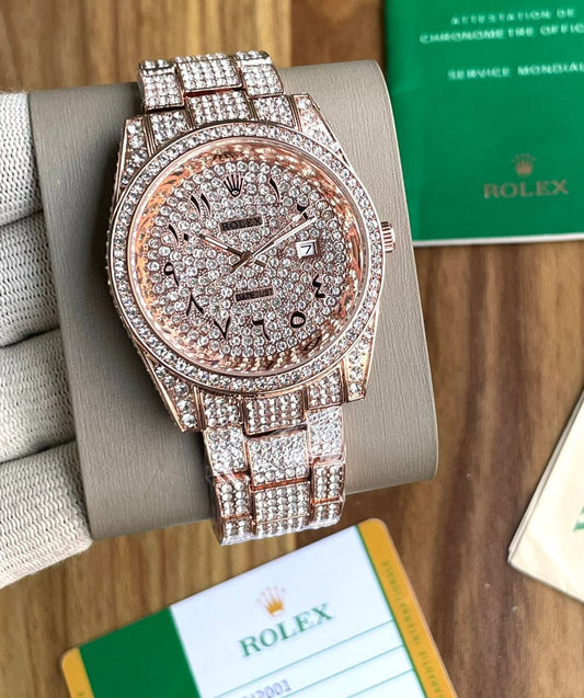 Iced Rolex Ladies Watch